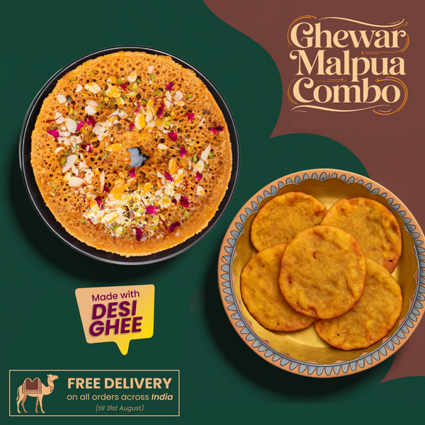 Ghewar & Malpua Combo