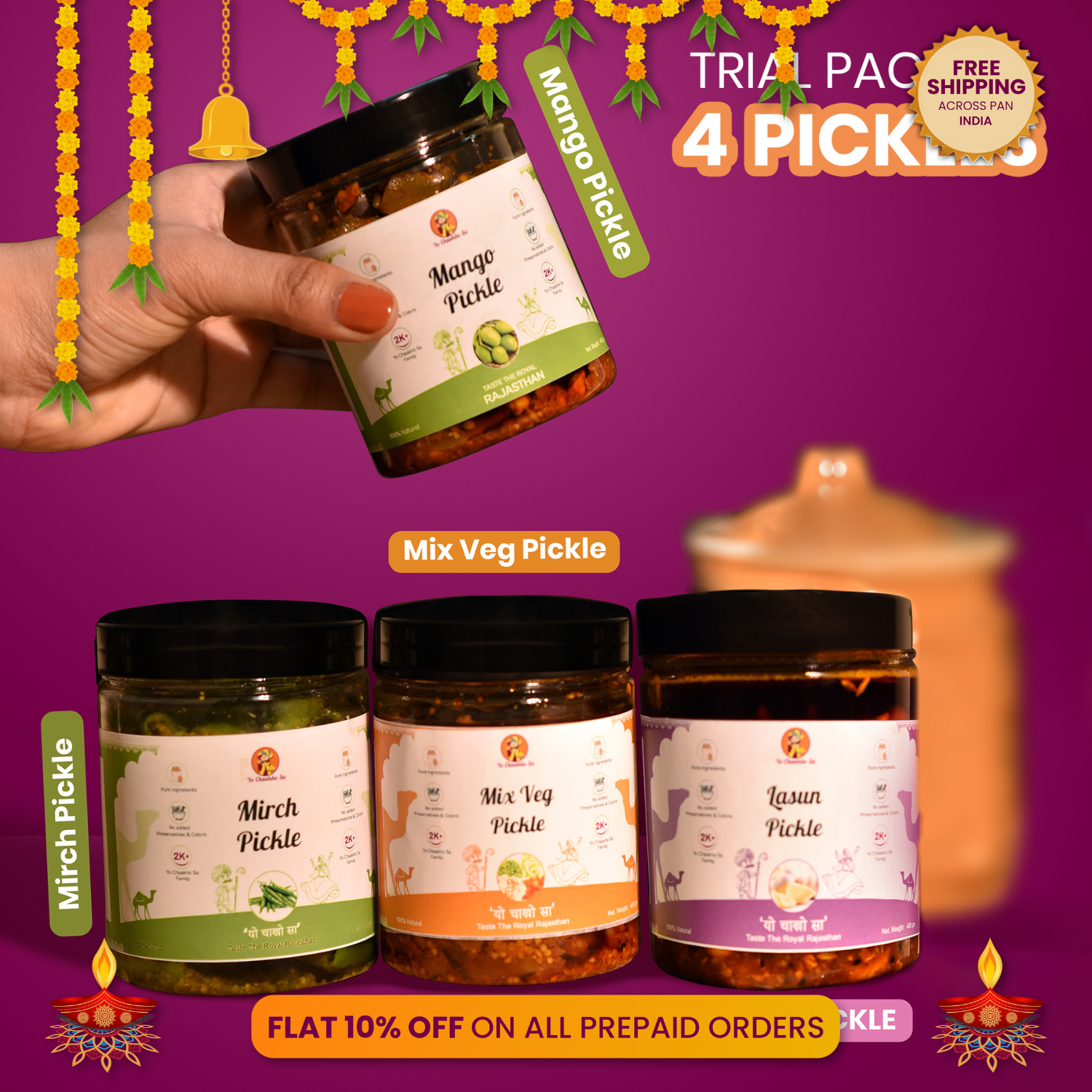 Trial Pack of 4 Pickles - 1