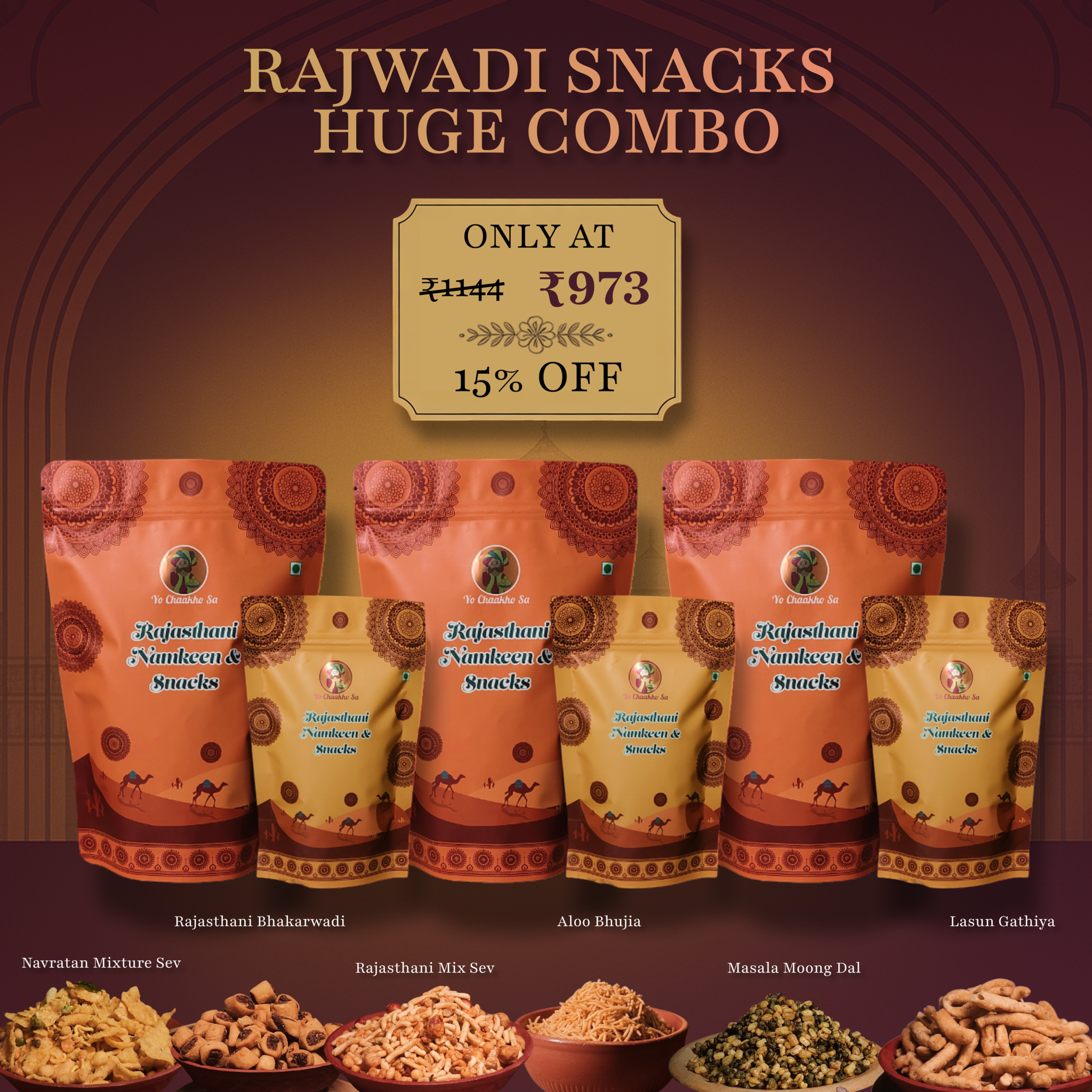 Rajwadi Snacks Huge Combo